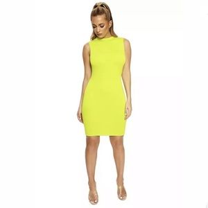 Naked Wardrobe - New Lime Neon Mini Dress
